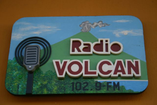 Schild Radio Volcan